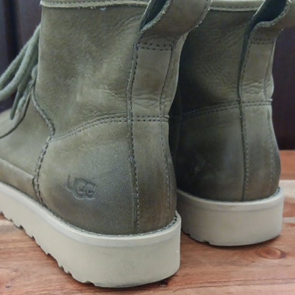 UGG Sage Green Lace-Up Boots - Picture 8 of 9